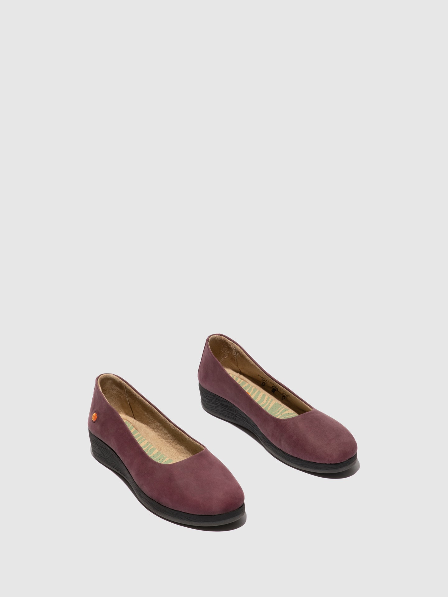 Softinos Purple Wedge Shoes